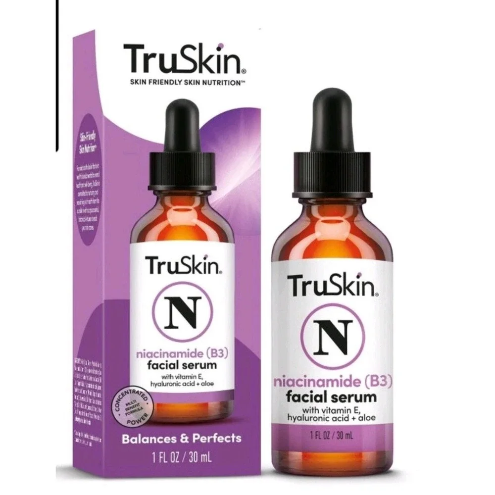 NEW~TruSkin Niacinamide Facial Serum With Vitamin E & Hyaluronic‎ Acid - 1 fl oz